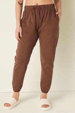 Victoria's Secret Baumwoll Slub Pants Koralle Orange | 981524EDR