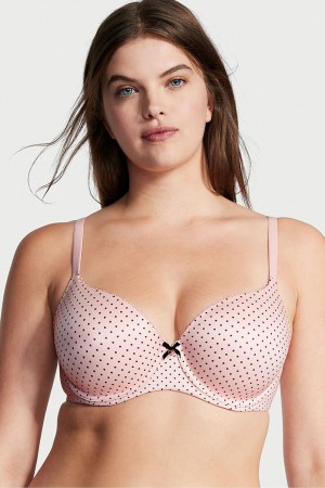 Victoria's Secret Body by Victoria Smooth Lightly Gefütterte Demi Bra Schwarz Rosa | 829163VRG