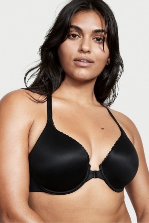 Victoria's Secret Body by Victoria Spitze Trim Front Befestigung Lightly Gefütterte Full Cup Bra Schwarz | 510892PSG