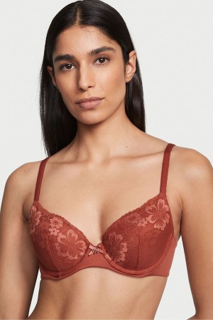 Victoria's Secret Body by Victoria Spitze Lightly Gefütterte Demi Bra Braun | 346512OXT