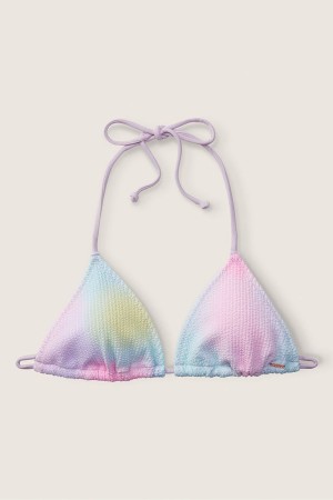 Victoria's Secret Crinkle Bikini Top Blau | 874105WJQ