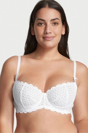 Victoria's Secret Dream Angels Broderie Scalloped Trim Bra Ensign | 601745QJG