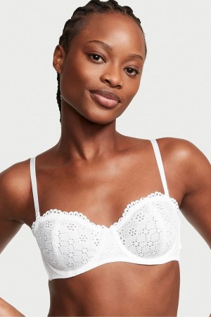 Victoria's Secret Dream Angels Broderie Scalloped Trim Bra Ensign | 308954ZHI