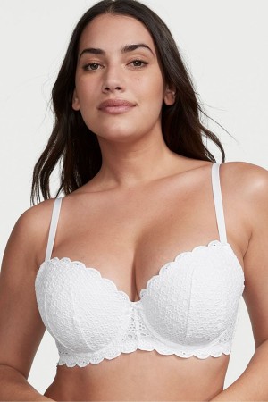 Victoria's Secret Dream Angels Broderie Scalloped Trim Bra Ensign | 916380ZJG