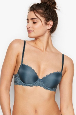 Victoria's Secret Dream Angels Smooth Spitze Wing Lightly Gefütterte Demi Bra Schwarz | 517902WUM