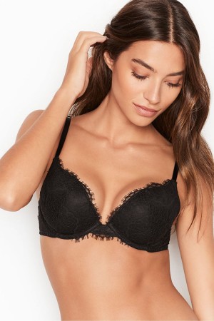 Victoria's Secret Dream Angels Spitze Push Up Bra Schwarz | 264903ZKE