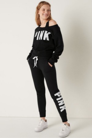 Victoria's Secret Fleece Lounge Jogger Schwarz | 105932UTE