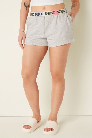 Victoria's Secret Foldover Sweat Shorts Grau | 610397QGO