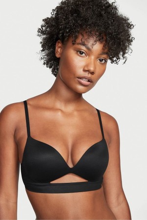 Victoria's Secret Incredible Smooth Non Wired Push Up Bra Schwarz | 761082FDP