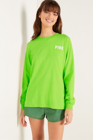 Victoria's Secret Long Sleeve T-Shirt Grün | 305842YTC