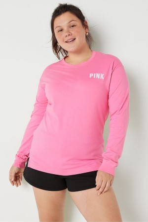 Victoria's Secret Long Sleeve T-Shirt Grün | 890741TJF