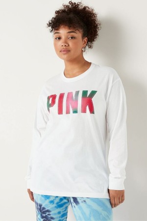 Victoria's Secret Long Sleeve T-Shirt Lila | 943721ZMD