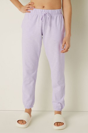 Victoria's Secret Lounge Baumwoll Joggers Lila | 570186PYS