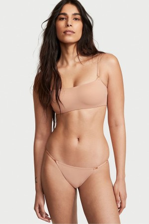 Victoria's Secret Love Cloud Smooth Bikini Knickers Sweet Nougat Nude | 069315UOL