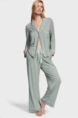 Victoria's Secret Modal Long Pyjamas Grau | 835140VFX