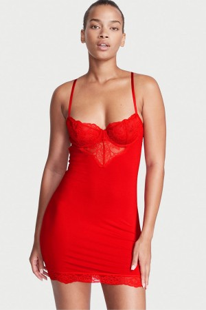 Victoria's Secret Modal Spitze Mini Slip Rot | 453186ZVY