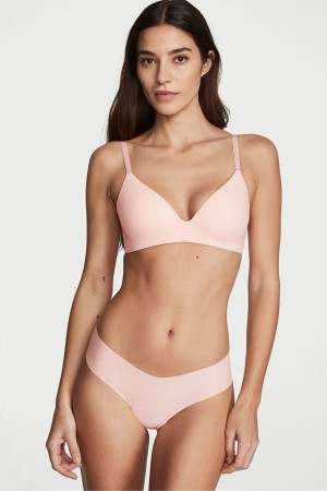 Victoria's Secret No-Show Gerippt No Show Tanga Knickers Rosa | 195230LSW