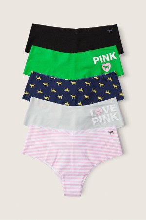 Victoria's Secret No-Show No Show Cheeky Knickers 5 Pack Rosa | 709624WIT