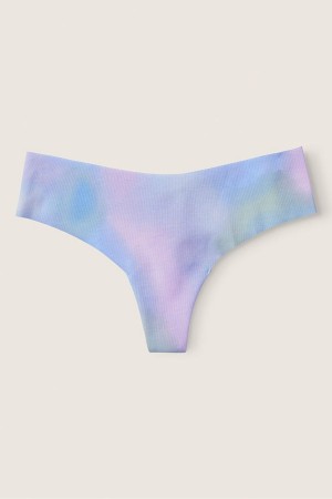 Victoria's Secret No-Show No Show Tanga Knickers Blau | 532496TQB