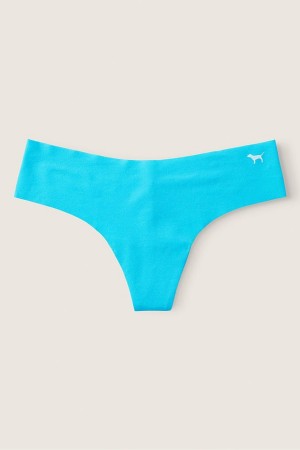 Victoria's Secret No-Show No Show Tanga Knickers Blau | 156203HUT