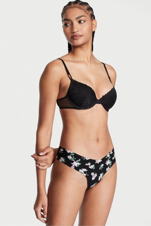 Victoria's Secret No-Show No Show Tanga Knickers Schwarz | 291573HVZ