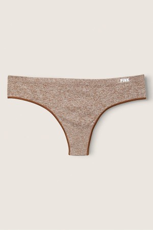 Victoria's Secret No-Show No Show Tanga Knickers Braun | 170384AKF