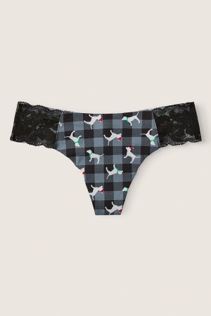 Victoria's Secret No Show Tanga Knicker Grau | 589231XMH