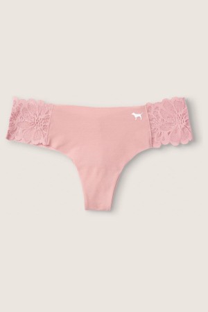 Victoria's Secret No Show Tanga Knickers Rosa | 719523EWO