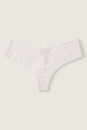 Victoria's Secret No Show Tanga Spitze Knickers Blau | 068749QHY