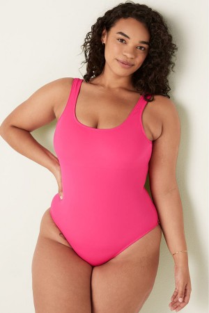 Victoria's Secret Scoop One Piece Swimsuit Rosa | 802475VBZ