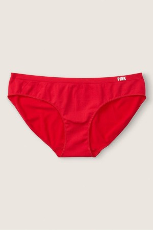 Victoria's Secret Seamless Bikini Knickers Rot Rot | 460375QYP