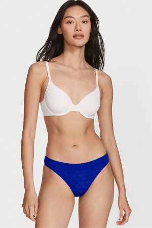 Victoria's Secret Seamless Bikini Knickers Blau | 074165FKR