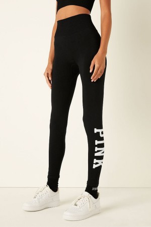 Victoria's Secret Seamless High Taille Full Length Workout Legging Schwarz | 602738CRF