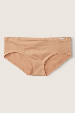 Victoria's Secret Seamless Hipster Knickers Mocha Latte Nude | 532140ZRX