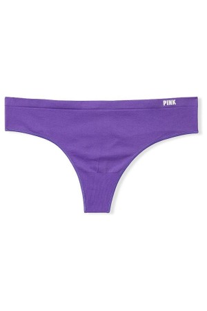 Victoria's Secret Seamless Tanga Knickers Amber Clay | 578296SMQ