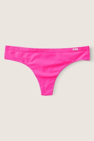 Victoria's Secret Seamless Tanga Knickers Rosa | 401672ZEG