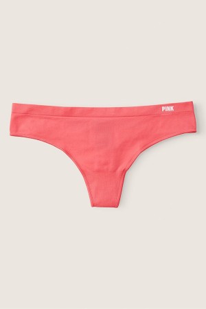 Victoria's Secret Seamless Tanga Knickers Rosa | 952418SAB