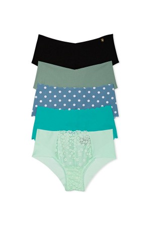 Victoria's Secret Sexy Illusions by Victorias Secret Multipack No Show Cheeky Knickers Grün | 761490EIG