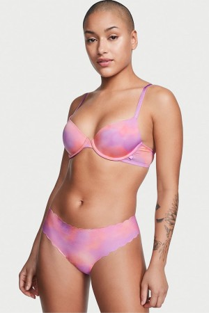 Victoria's Secret Sexy Illusions by Victorias Secret No Show Tanga Knickers Rosa | 273819XNL