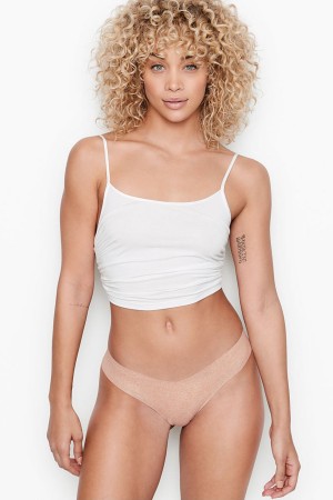 Victoria's Secret Sexy Illusions by Victorias Secret No Show Tanga Knickers Almost Nude | 861095WVG