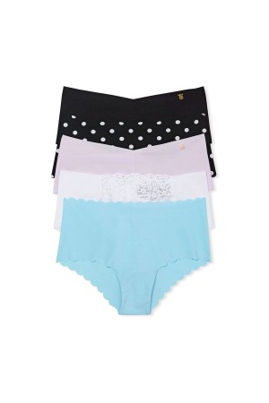 Victoria's Secret Sexy Illusions by Victorias Secret Smooth No Show Cheeky Knickers 5 Pack Blau | 239861MEJ