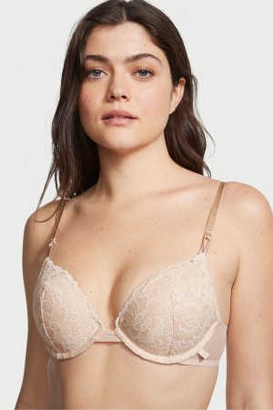 Victoria's Secret Sexy Tee Spitze T-Shirt Push Up Bra Schwarz | 817296CQX