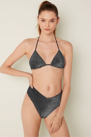 Victoria's Secret Shimmer Push Up Bikini Top Rosa | 068792SXF