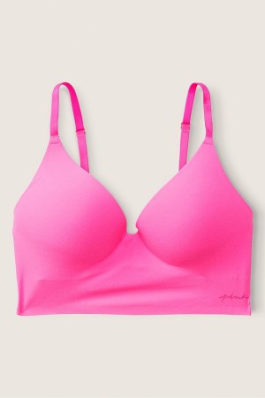 Victoria's Secret Smooth Non Wired Push Up Bralette Rosa Rosa | 402659NGA