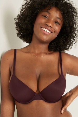 Victoria's Secret Smooth Push Up T-Shirt Bra Lila | 537802FUD