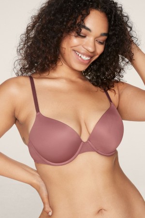 Victoria's Secret Smooth Push Up T-Shirt Bra Lila | 486271MPD