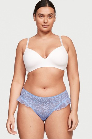 Victoria's Secret Spitze Cheeky Knickers Blau | 357814NUA