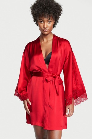 Victoria's Secret Spitze Inset Robe Rot | 934812FIK