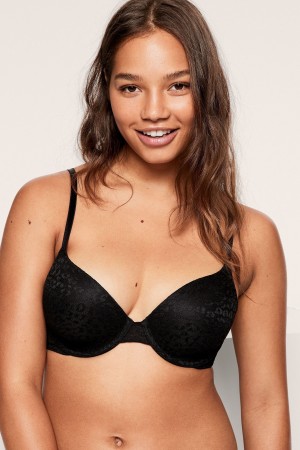 Victoria's Secret Spitze Lightly Gefütterte T-Shirt Bra Blau | 725160HBC