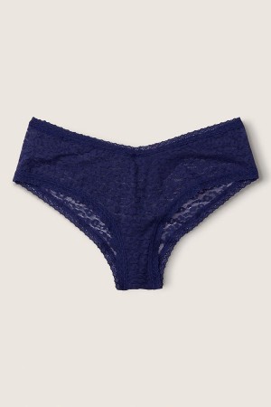 Victoria's Secret Spitze Logo Cheeky Knickers Weiß | 092534PQE